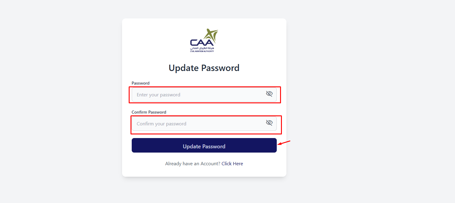 &#39;new password&#39;